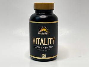 Vitality Testosterone Boosting & Estrogen Reducing Supplement (FRONT) - Gold Coast Health